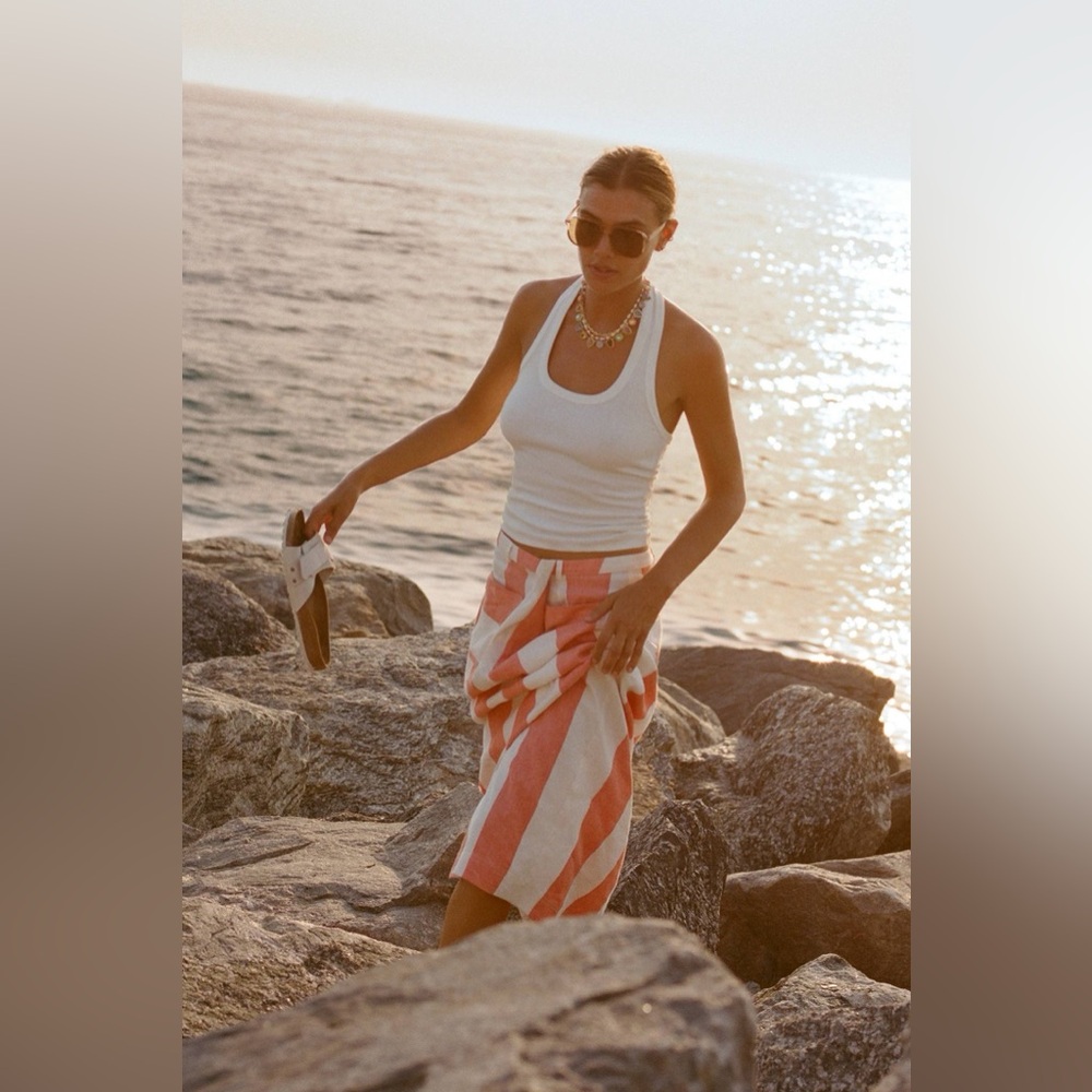 The Colette Linen Blend Maxi Skirt